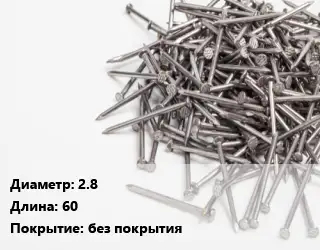 Гвоздь 2.8х60 без покрытия